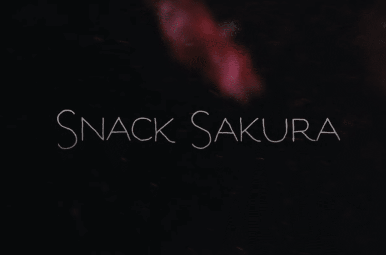 Title text for the documentary Snack Sakura.